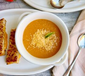 Roasted Tomato, Garlic, and Eggplant Soup