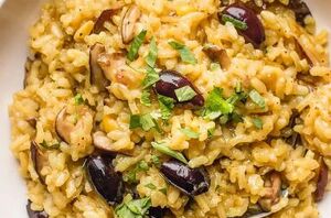 This creamy mushroom risotto is not called the BEST for nothing