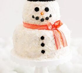 how to make a frosty snowman coconut bundt cake, snowman bundt cake