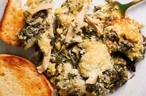 This casserole is everything we love about artichoke dip but BETTER