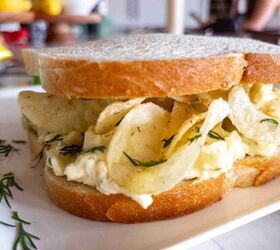 egg salad with dill pickles, Egg Salad with Dill Pickles and Pickle Chips