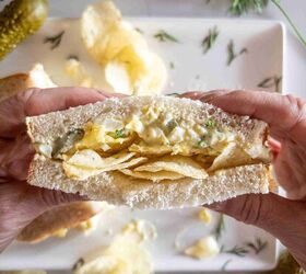 egg salad with dill pickles, Egg Salad Sandwich with Dill Pickles