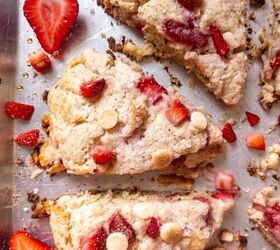 Strawberry White Chocolate Scones