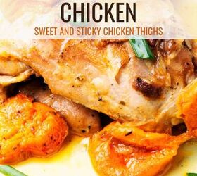 apricot chicken recipe easy sticky apricot chicken, Apricot Chicken Pin with text overlay