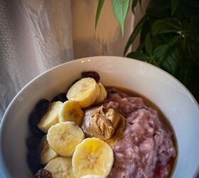 Banana and Biscoff Protein Porridge