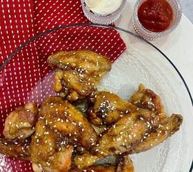 air fried garlic honey chicken wings