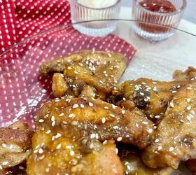 air fried garlic honey chicken wings