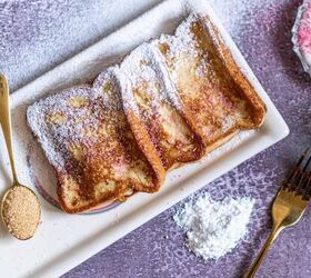 cinnamon french toast recipe cinnamon sugar french toast, Overhead image of cinnamon french toast on a white plate