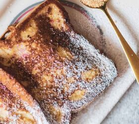 cinnamon french toast recipe cinnamon sugar french toast, Close up image of Cinnamon French Toast on a plate sprinkled with powdered sugar