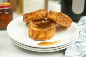 You would never guess that this light, airy British dish is made in an air fryer!