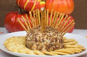 This turkey cheese ball might be your new tradition after you see how fun and easy it is