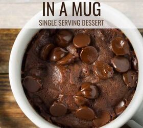 brownie in a mug microwave brownie recipe, Brownie In A Mug Pin with text overlay
