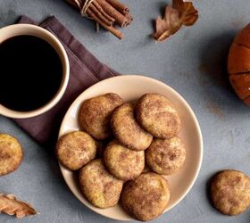 pumpkin snickerdoodle cookies pumpkin spice cookie recipe, Overhead image of Pumpkin Snickerdoodle Cookies on a plate