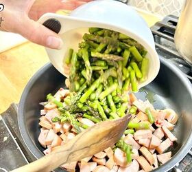 chicken sausage and asparagus with quinoa