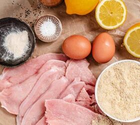gluten free pan fried turkey cutlets, Turkey egg lemon flour and seasonings