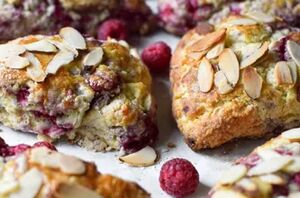 These quick, homemade raspberry scones may be the best fresh-baked goods of the season