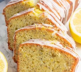 This quick & easy bread has a moist, nutty dough and a sweet lemon glaze