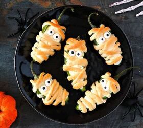 Mummy Jalapeno Poppers | Easy Halloween Appetizer