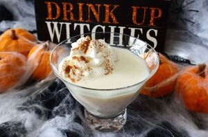 Stir up some of this delicious pumpkin pie martini this Halloween