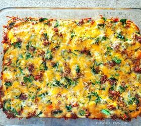 This cheesy, savory casserole is extremely satisfying and perfect for busy weeknights (and mornings, and afternoons!)