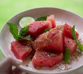 Minty Lime Watermelon With Honey and Sumac