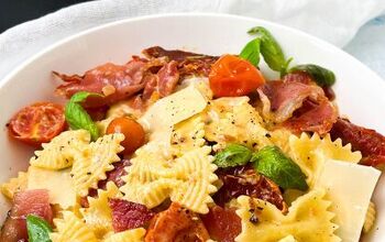 Creamy Bow Tie Pasta Salad With Crispy Pancetta