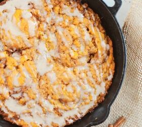 You will never guess where she makes this  melt-in-your-mouth pumpkin cinnamon cake (genius!)