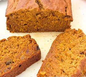 healthy pumpkin banana bread with golden raisins, healthy pumpkin banana bread 4