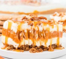 This easy, no-bake dessert has four layers of pumpkin goodness