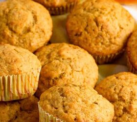 Combine ripe bananas and pumpkin puree for the most DELICIOUS muffins