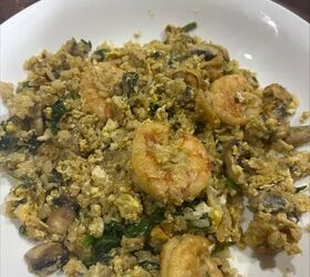 shrimp and egg stir fry