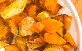 Air Fryer Roasted Pumpkin and Potatoes