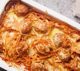 Baked Spaghetti And Meatballs