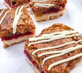 These cranberry bars are not too sweet and loaded with fabulous flavors!