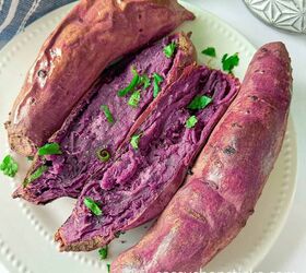oven roasted purple yam recipe an easy side dish, roasted purple yam
