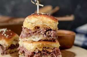 Perfect for game day, a brunch party, or just an easy weeknight dinner, these oven baked sliders are sure to be a hit!