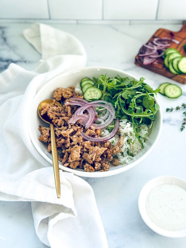 Gyro Rice Recipe Ground Turkey Gyro Rice Bowls | Foodtalk