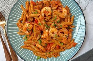 This super flavorful pasta dish can be on your table is less than 30 minutes!