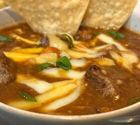 This steaming, flavorful slow cooker chili recipe is all you need on a cold day