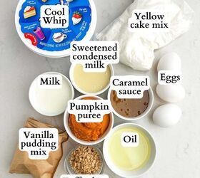 pumpkin poke cake, pumpkin poke cake ingredients
