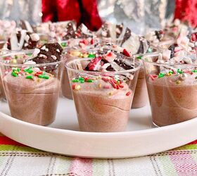 peppermint bark mousse shooters