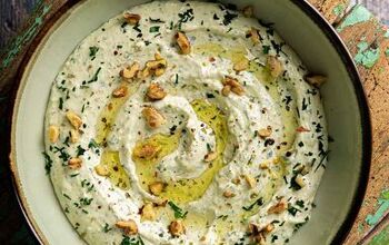 Creamy Whipped Feta Dip With Garlic and Toasted Walnuts