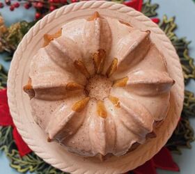 This easy eggnog bundt cake recipe with a simple glaze is just mouthwatering