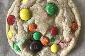 These soft and chewy M&M cookies are one of her family's favorite cookie recipes