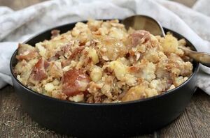 These 4-ingredient potatoes are PACKED with flavor and crazy simple to make