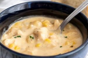 With tender bits of chicken and loads of hearty vegetables, this creamy chowder is the best comfort food for a chilly day