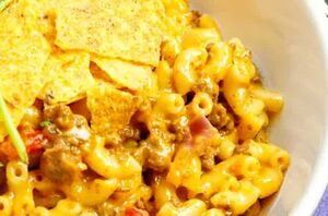 This easy, cheesy pasta will remind you of a Taco Bell dish, but so much better!