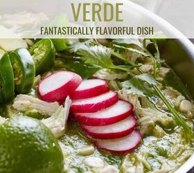 pozole verde recipe hearty chicken pozole verde, Pozole Verde Pin with text overlay