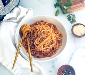 easiest instant pot ground turkey spaghetti