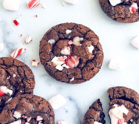 Chocolate Peppermint Marshmallow Cookies